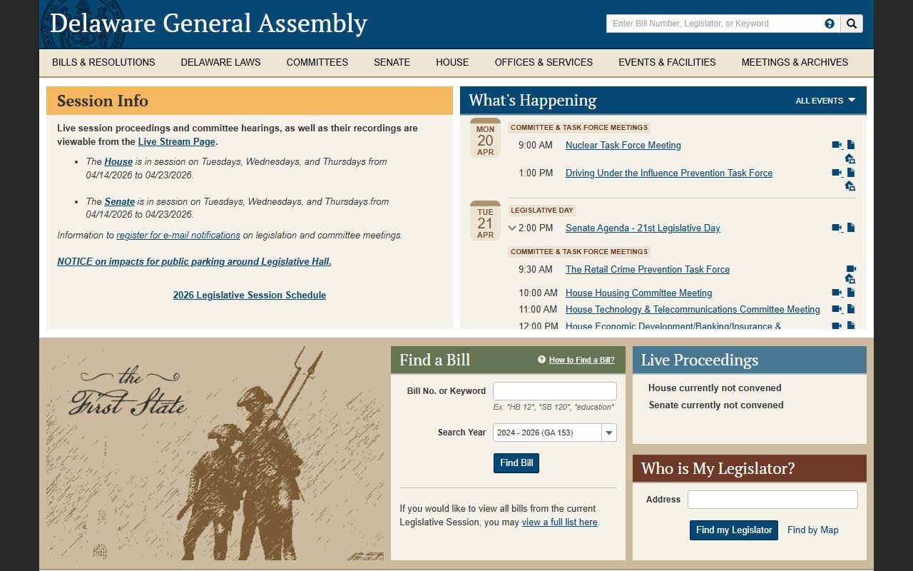 Delaware Legislature source of property law